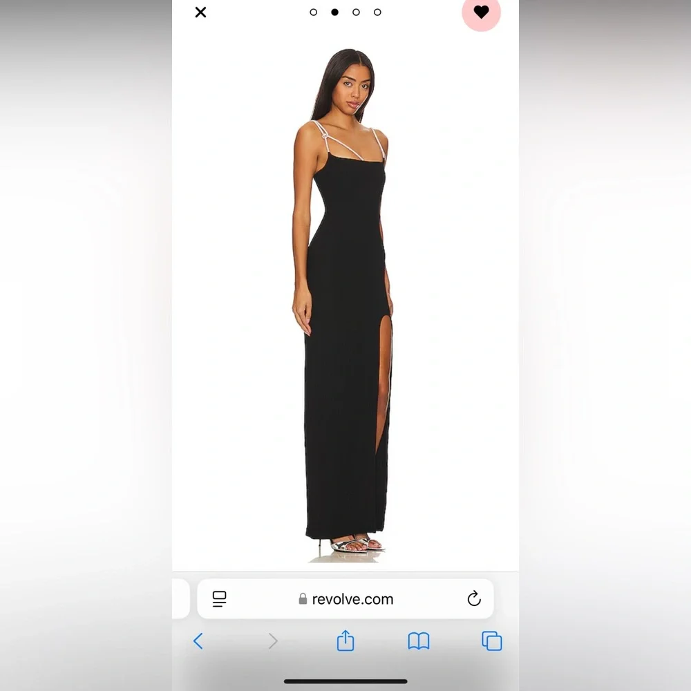 NBD x REVOLVE Evelyn Maxi Dress in Black Size Medium Has Tags - Picture 4 of 5